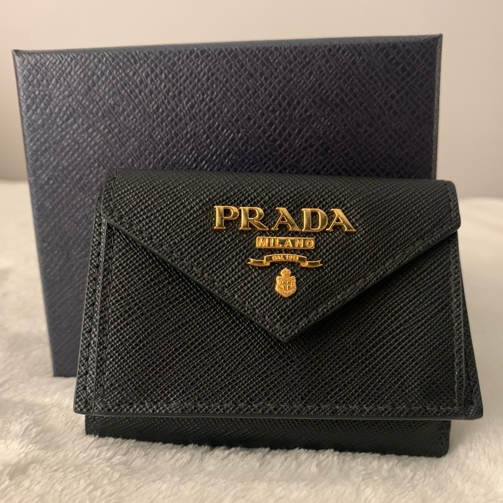 Prada Saffiano Trifold Wallet